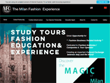 Tablet Screenshot of milanfashionexperience.com